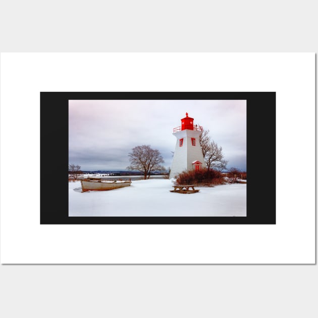 Seaside Lighthouse at Victoria, P.E.I. Wall Art by Robert Alsop